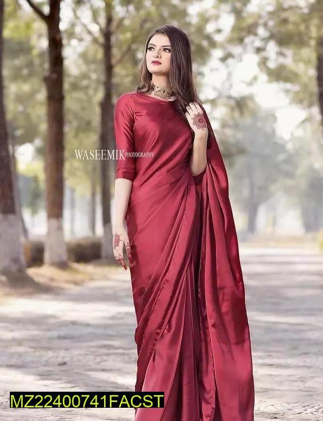 Classic Pure Silk Unstitched Saree: Timeless Elegance